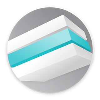 A diagram showing three layers and aligner material