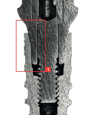 Schnittbilder_Abutment_F-Serie, kompatibel mit Nobel Biocare® / NobelActive® / NobelReplace® Conical